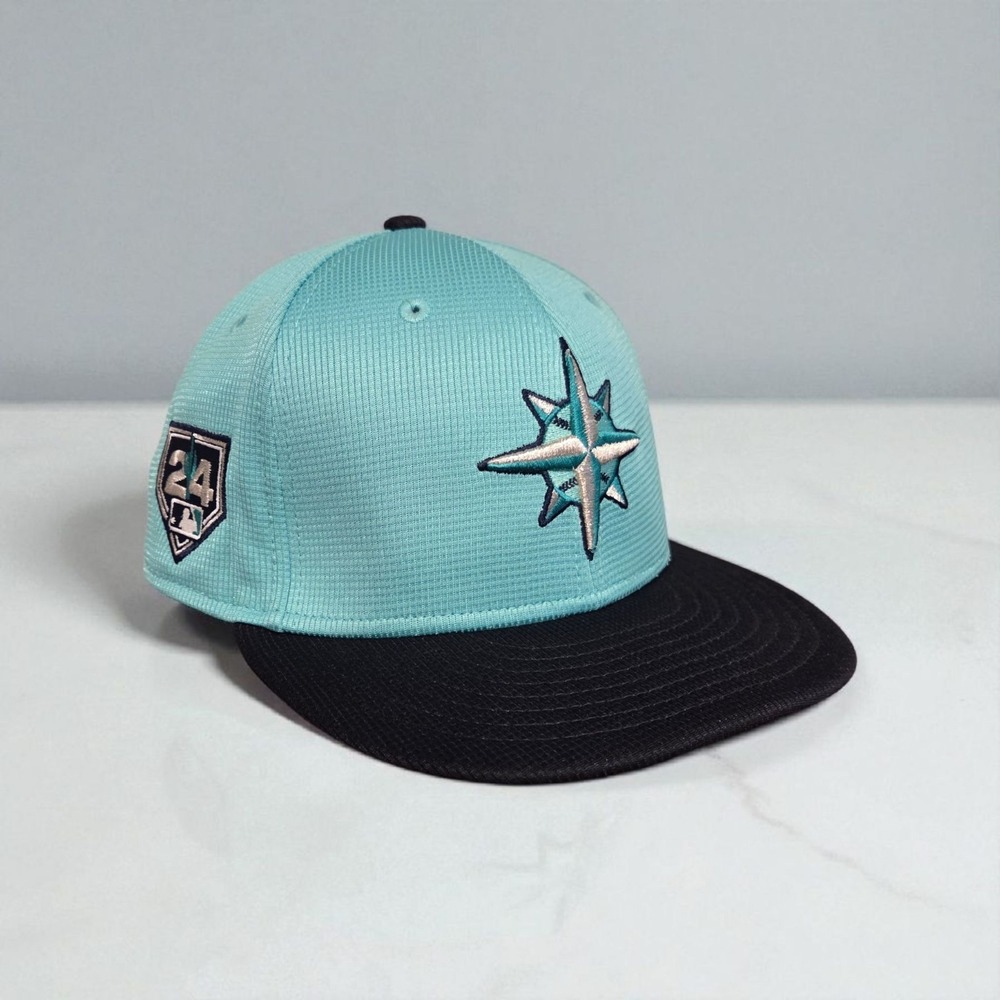 Seattle Mariners On-Field Hat Official MLB 2024 Spring Training Fitted 7 1/8